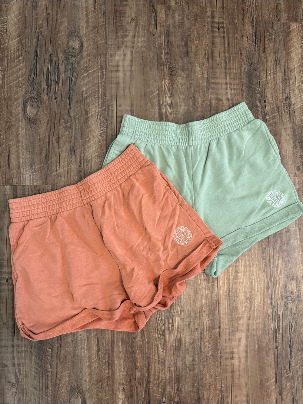Nike Shorts in Coral and Mint